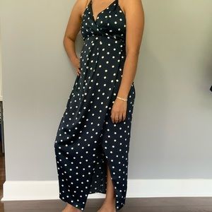 Spotty Faux Wrap Dress